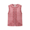 INTO THE EAST 25 Autumn/Winter Lace-Up Silk Top/Shirt/Embroidered Button Tussah Silk Vest/Shorts ITE-E1DGAW020PK22VE Vest (E1DGAW019PK20TP)